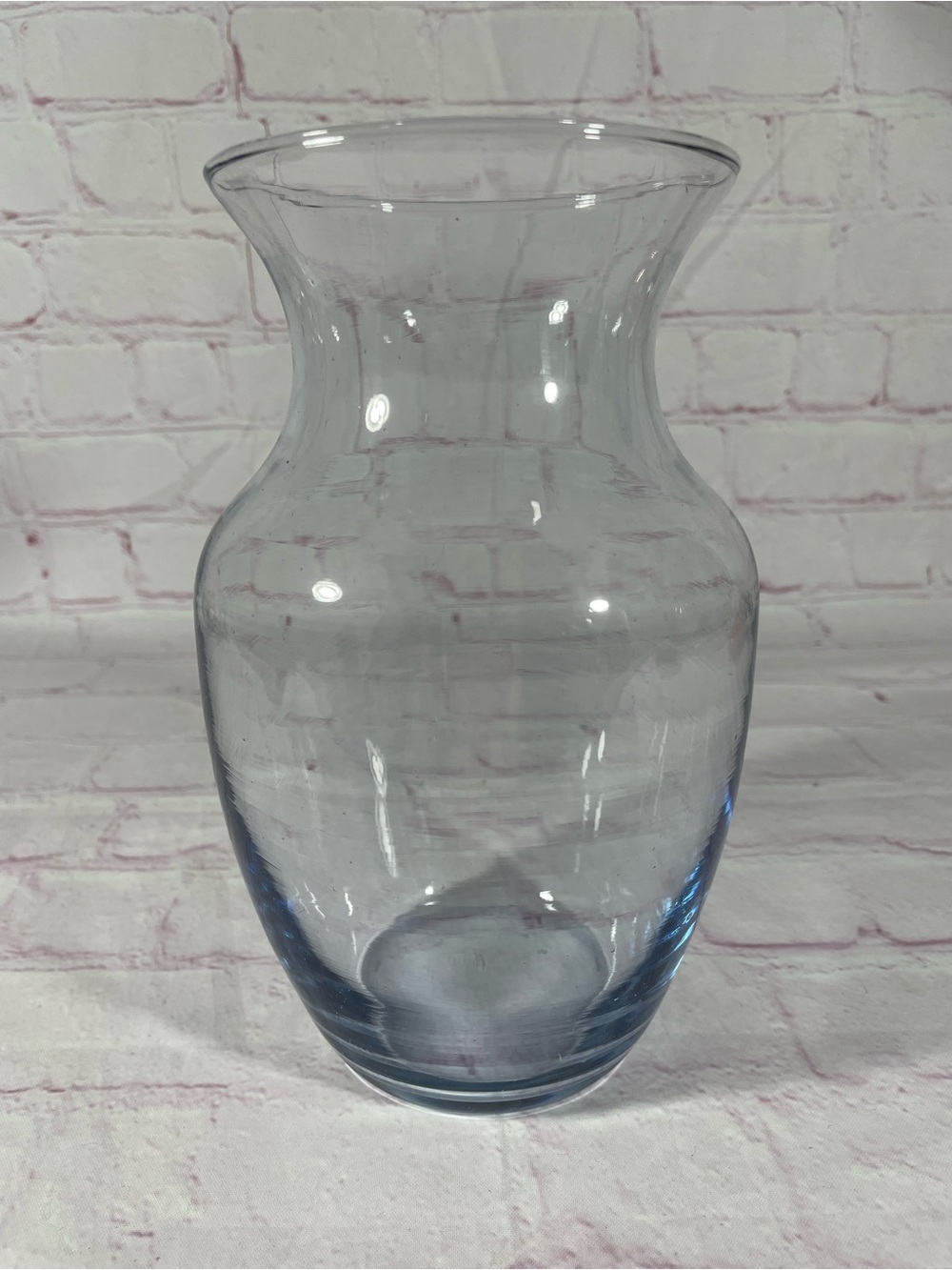 Blue Tinted Glass Vase 8” - Picture 3 of 7